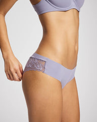 LAVENDER CLOUD - Cheeky Hipster Panty with Lace Back