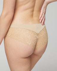 WARM AMBER - Cheeky Hipster Panty with Lace Back