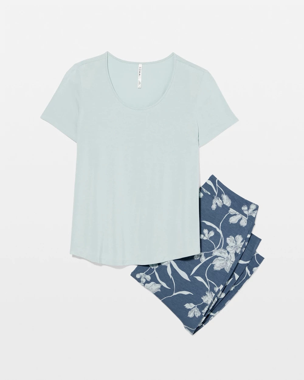 REFLECTION BLOOMS TAP - Short Sleeve + Pant Pajama Set