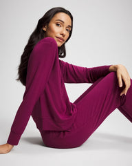 POMEGRANATE WINE - Long-Sleeve Pajama Top