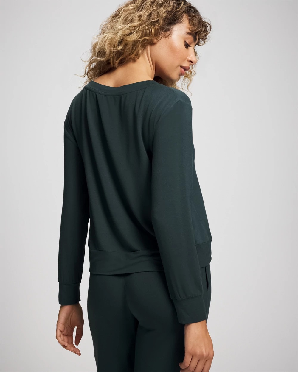 GREEN JOLIE - Long-Sleeve Pajama Top