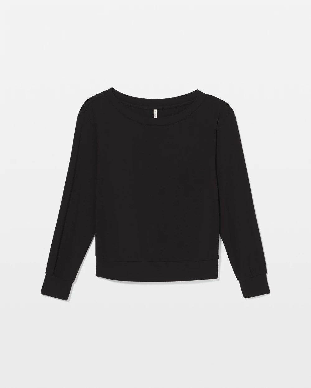 BLACK - Long-Sleeve Pajama Top