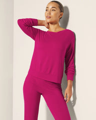 PINK COSMO - Long-Sleeve Pajama Top