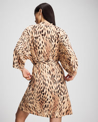 SPLENDID LEOPARD AMBER - Short Robe