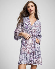 LACE HARMONY LILAC - Short Robe