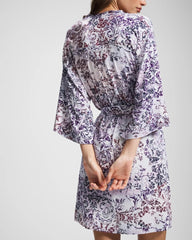 LACE HARMONY LILAC - Short Robe