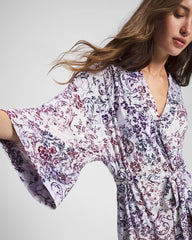 LACE HARMONY LILAC - Short Robe