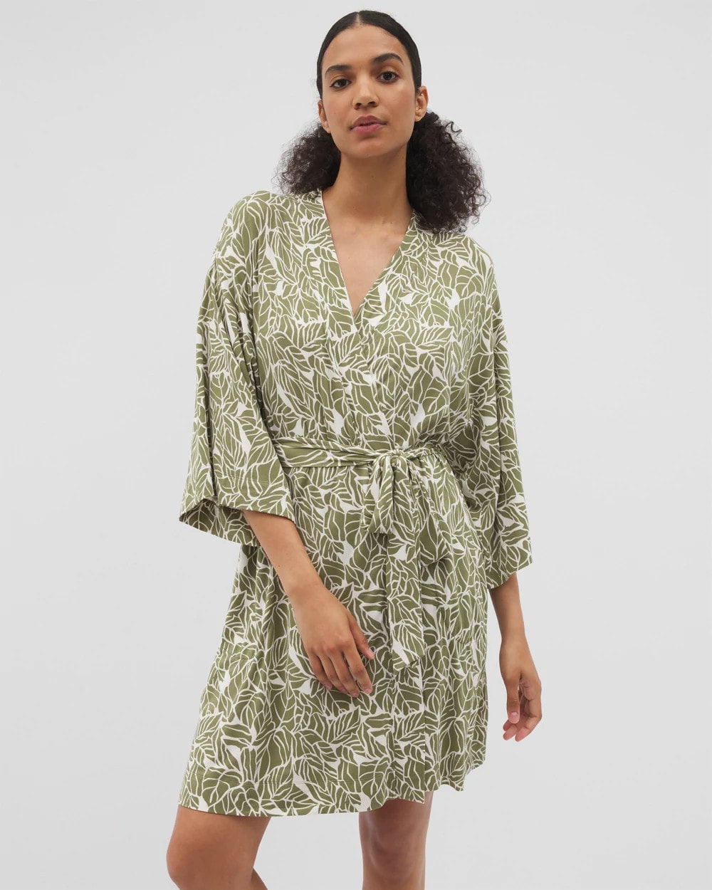 PALMTASTIC VETIVER/CHAMP - Short Robe