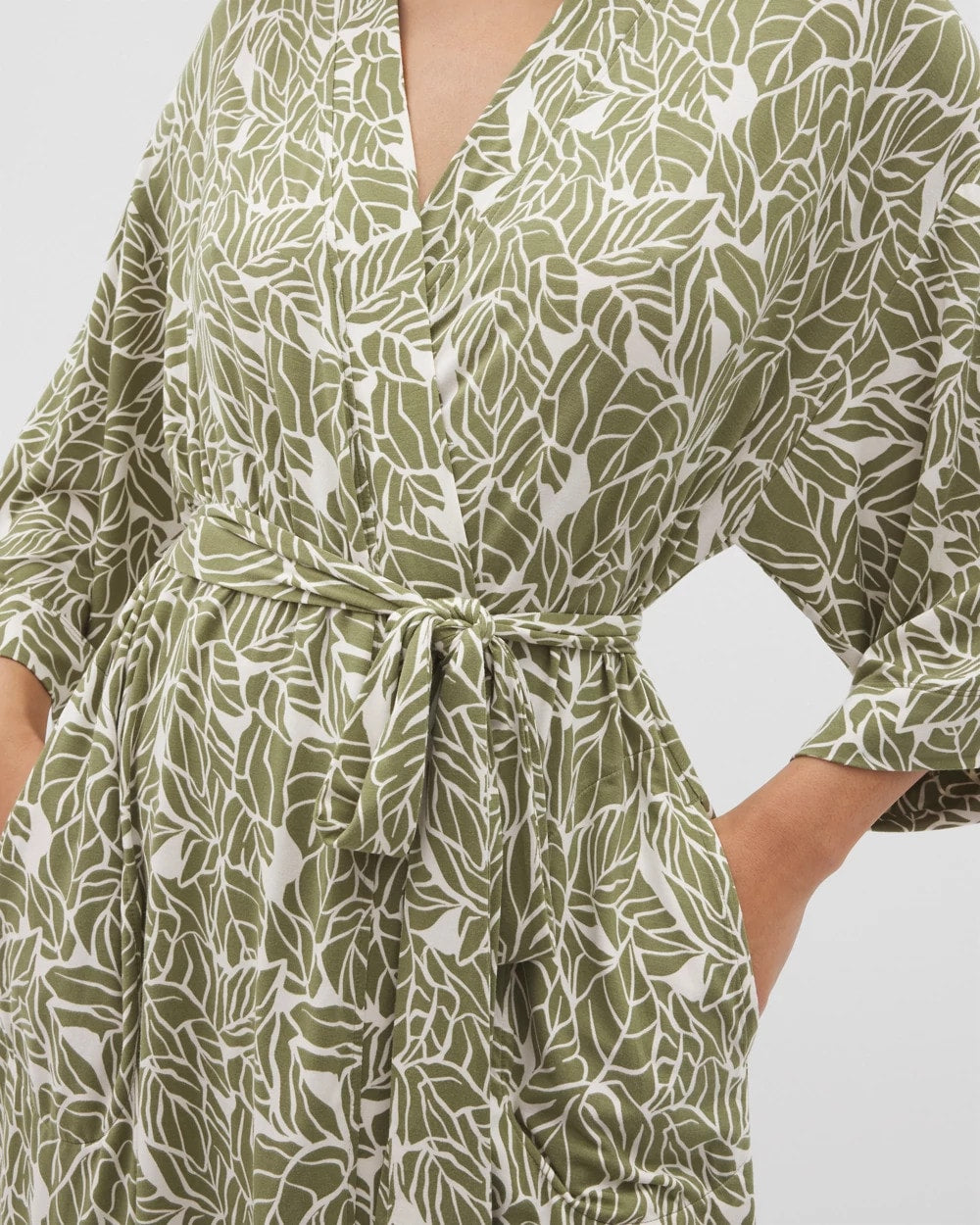 PALMTASTIC VETIVER/CHAMP - Short Robe