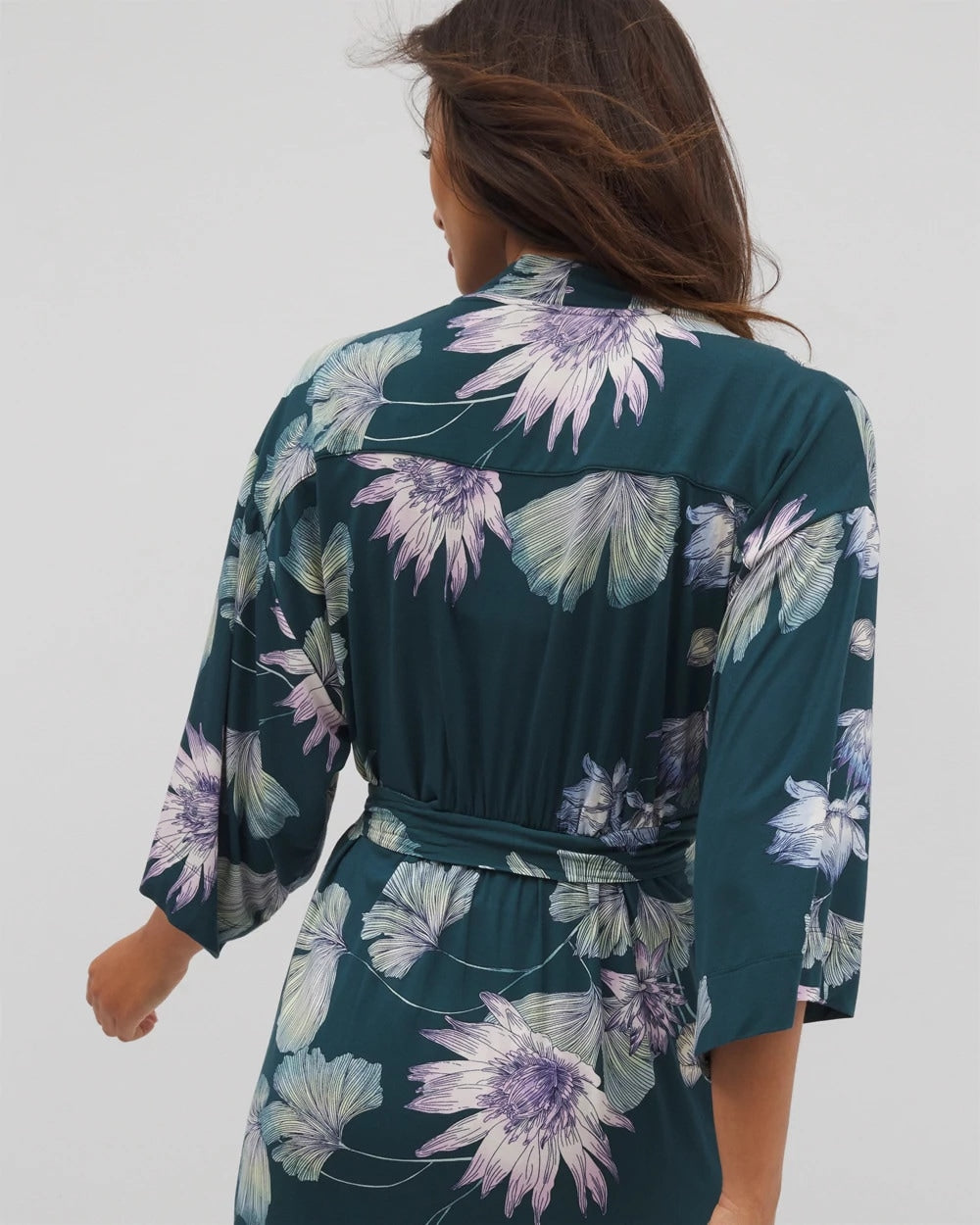 HAVEN BOTANICAL DARK SEA - Short Robe
