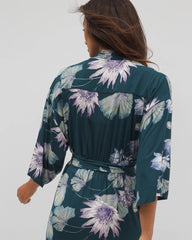 HAVEN BOTANICAL DARK SEA - Short Robe