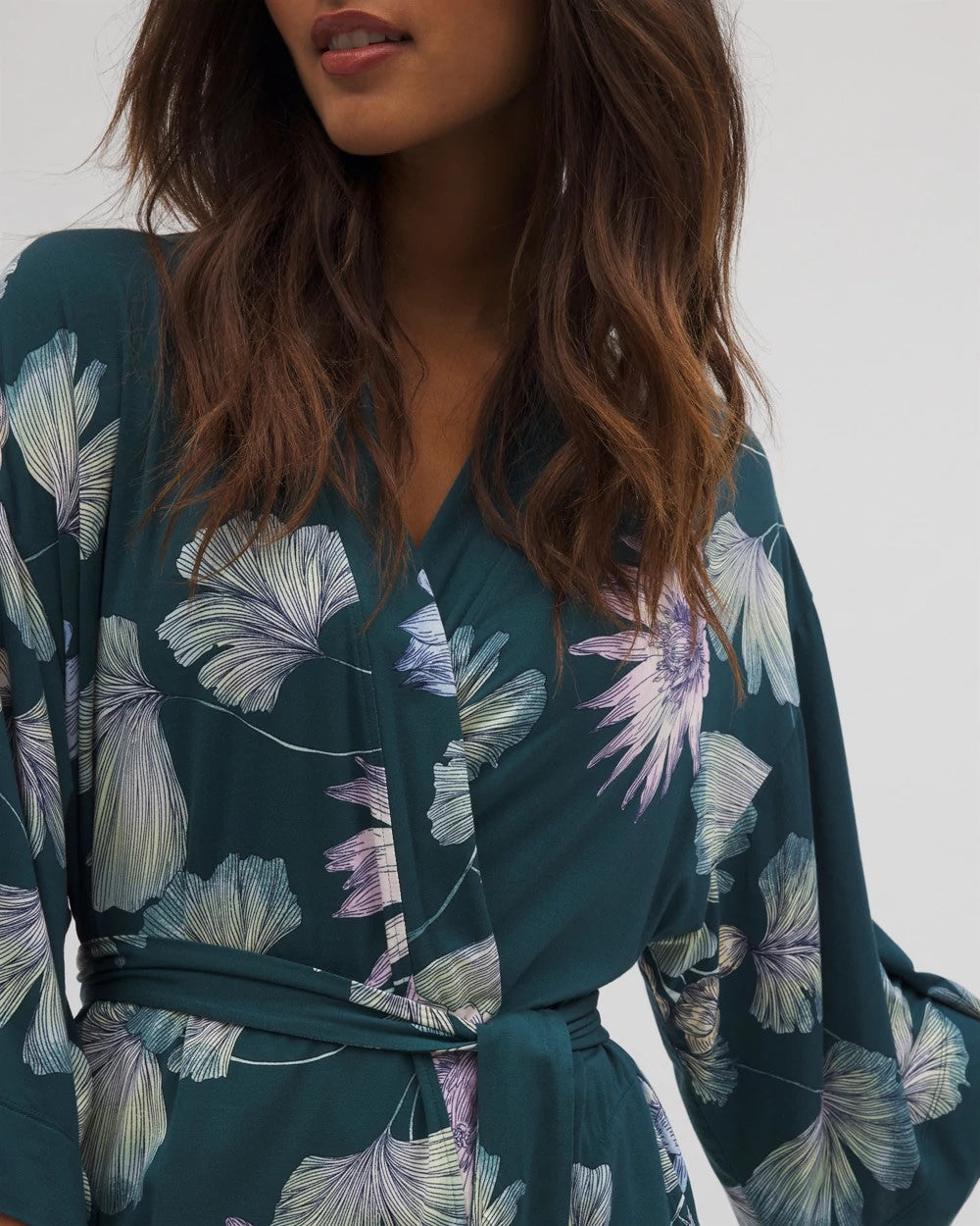 HAVEN BOTANICAL DARK SEA - Short Robe