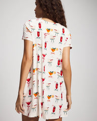 MERRY MIXES CHAMP - Short Sleeve Scoop Neck Sleepshirt