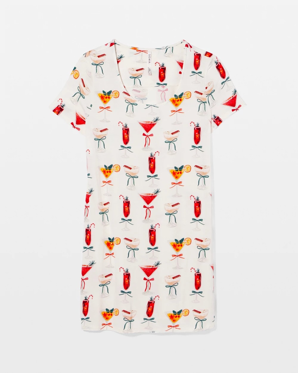 MERRY MIXES CHAMP - Short Sleeve Scoop Neck Sleepshirt