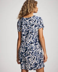 LOVELIEST LEOPARD PARCH M - Short Sleeve Scoop Neck Sleepshirt