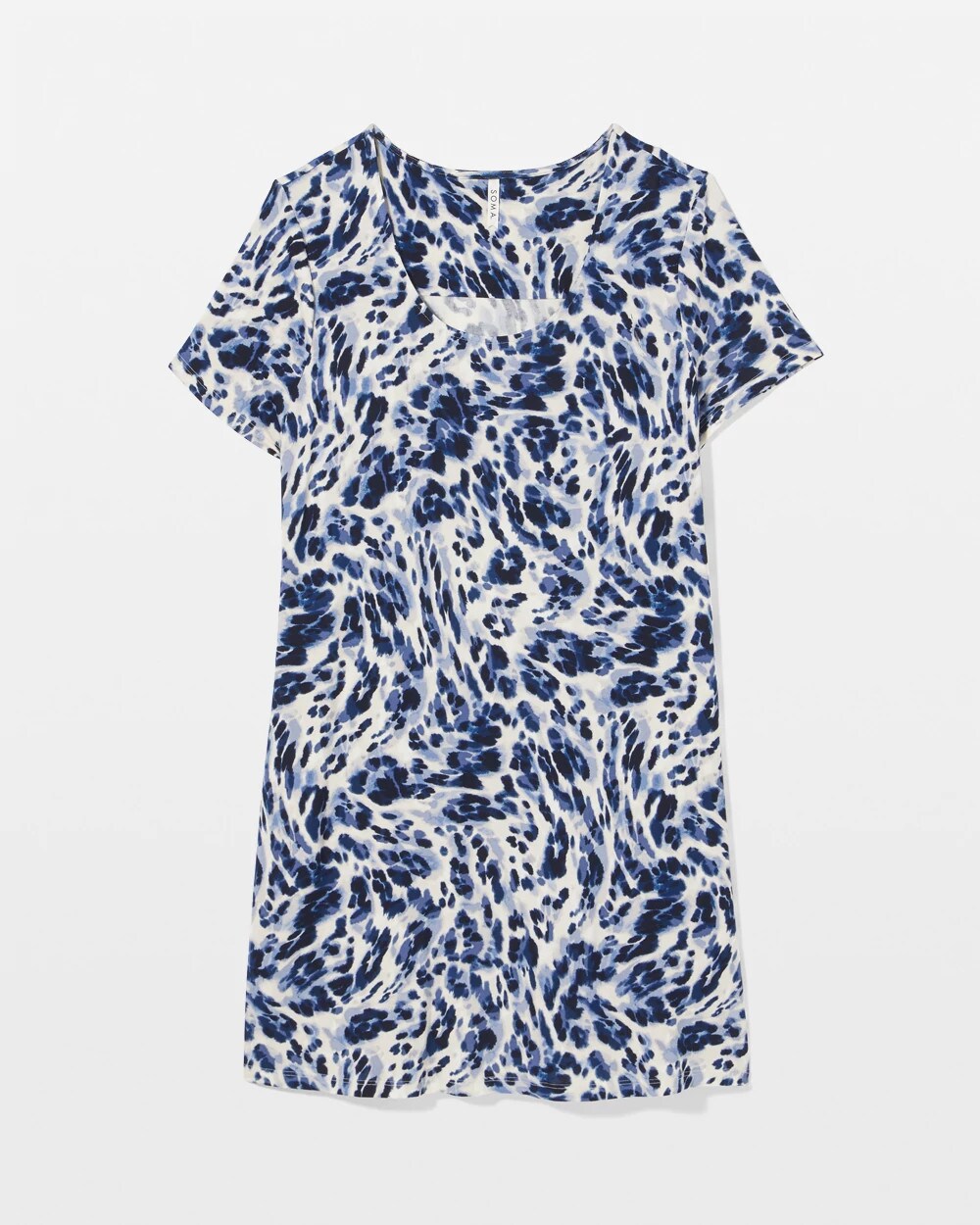 LOVELIEST LEOPARD PARCH M - Short Sleeve Scoop Neck Sleepshirt