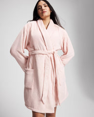 PRETTY PINK - Plush Short Robe