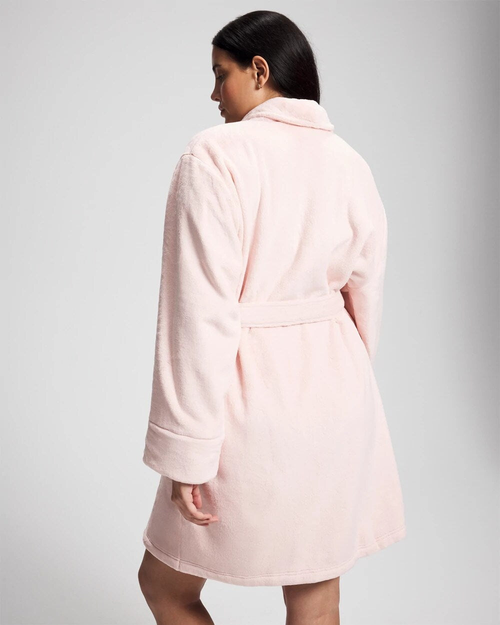 PRETTY PINK - Plush Short Robe