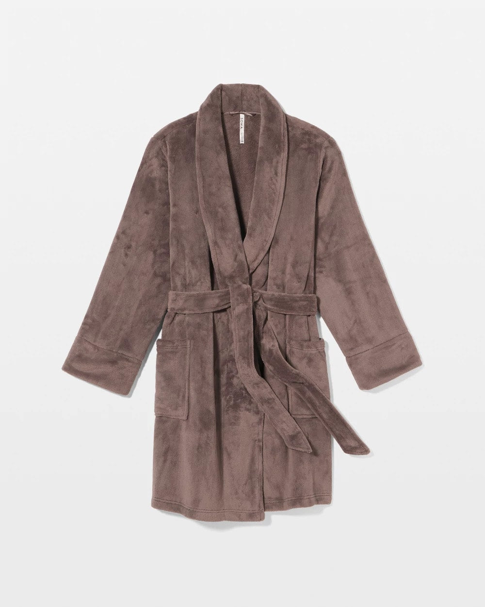 DARK TAUPE - Plush Short Robe