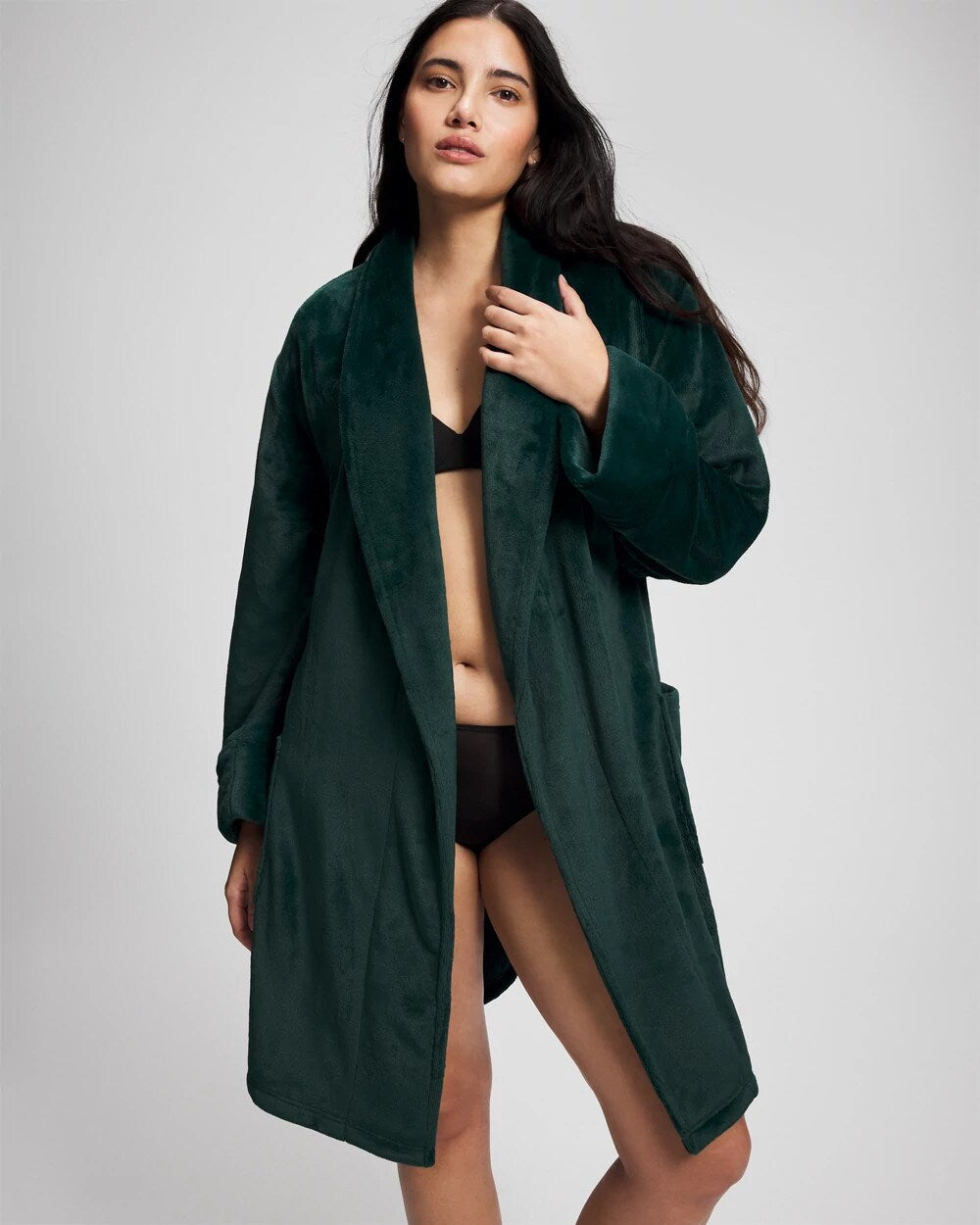 GREEN JOLIE - Plush Short Robe