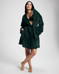 GREEN JOLIE - Plush Short Robe