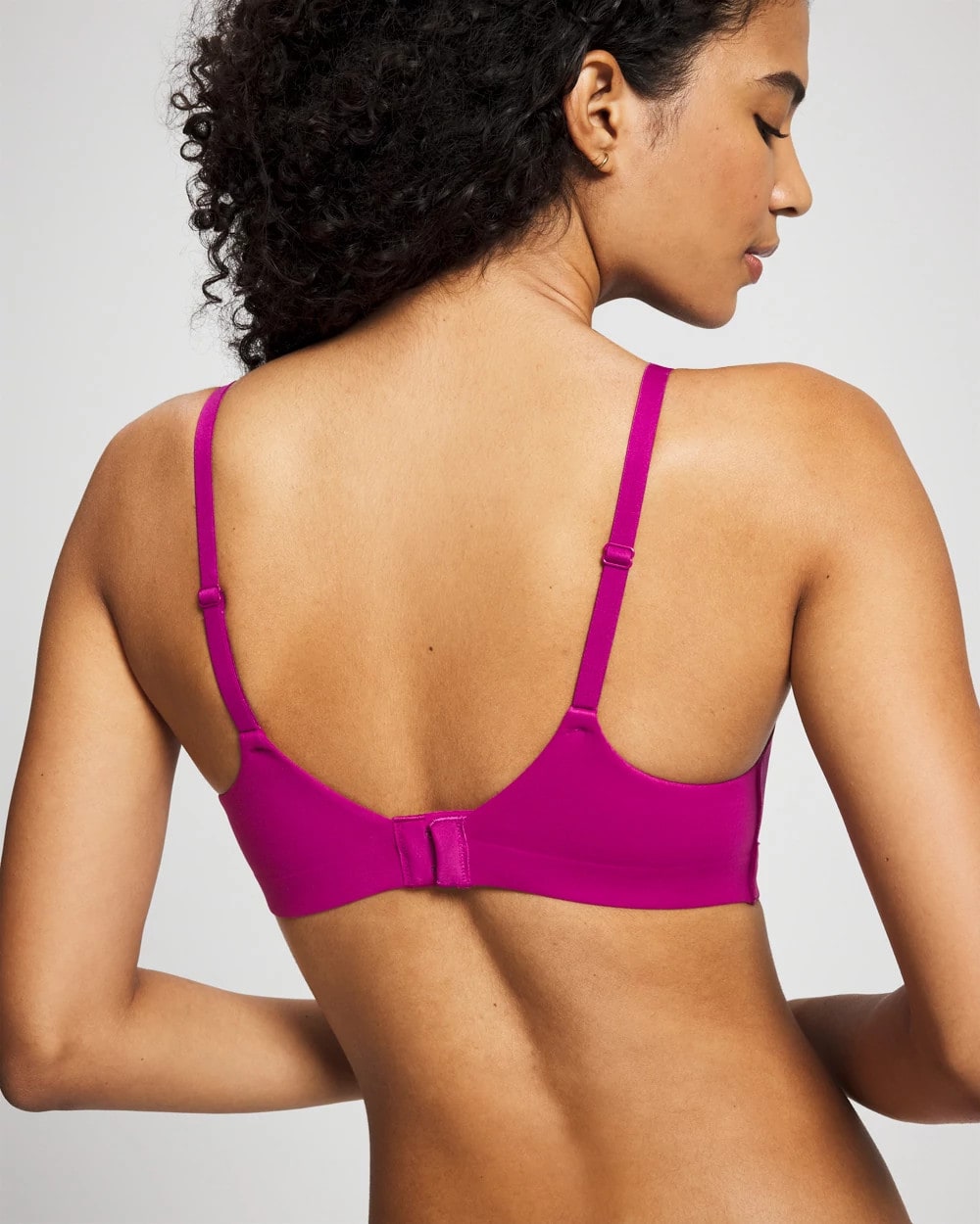 MAGENTA ORCHID - Wireless Bra with Lace