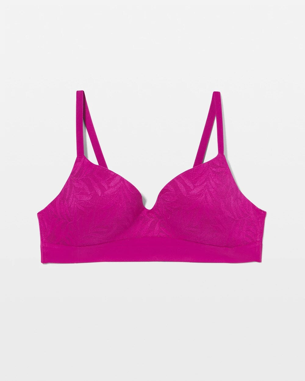 MAGENTA ORCHID - Wireless Bra with Lace