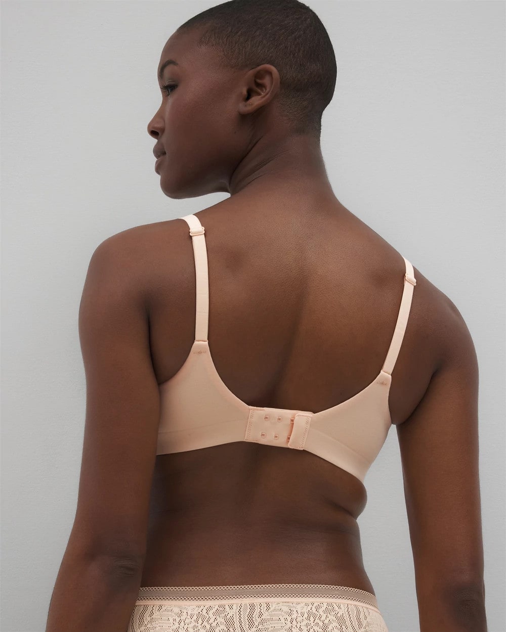 PEACH PARFAIT - Wireless Bra with Lace
