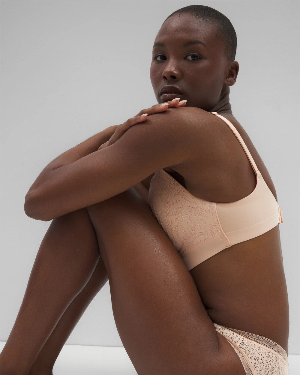 PEACH PARFAIT - Wireless Bra with Lace