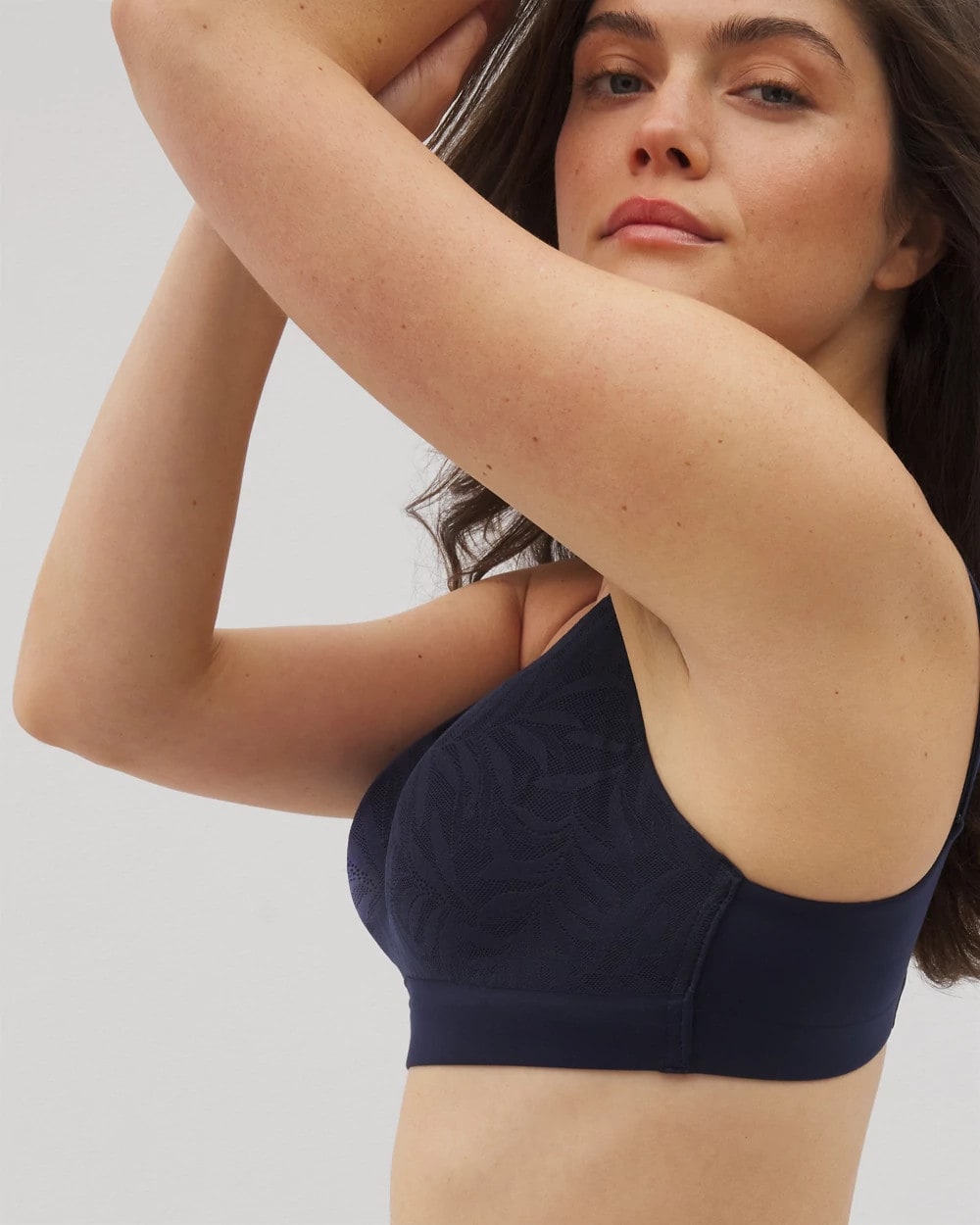 NIGHTFALL NAVY - Wireless Bra with Lace