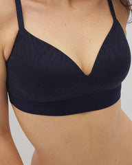 NIGHTFALL NAVY - Wireless Bra with Lace