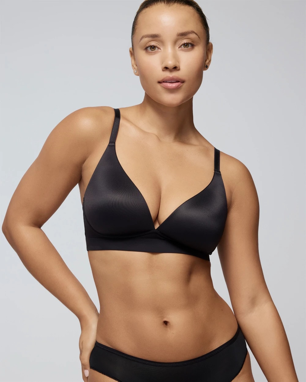 BLACK - Luxe Plunge Bralette
