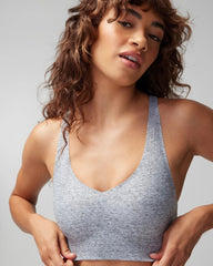 BLURRED GRAPHITE - Racerback Bralette