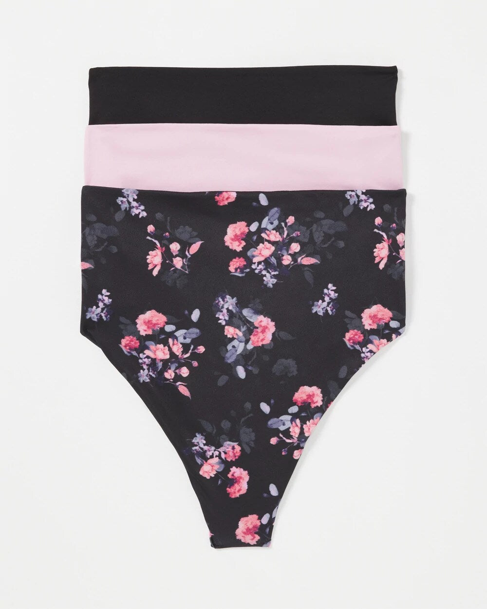 AMETHYST BLUSH MULTIPACK - High-Waist Thong Panty 3 Pack