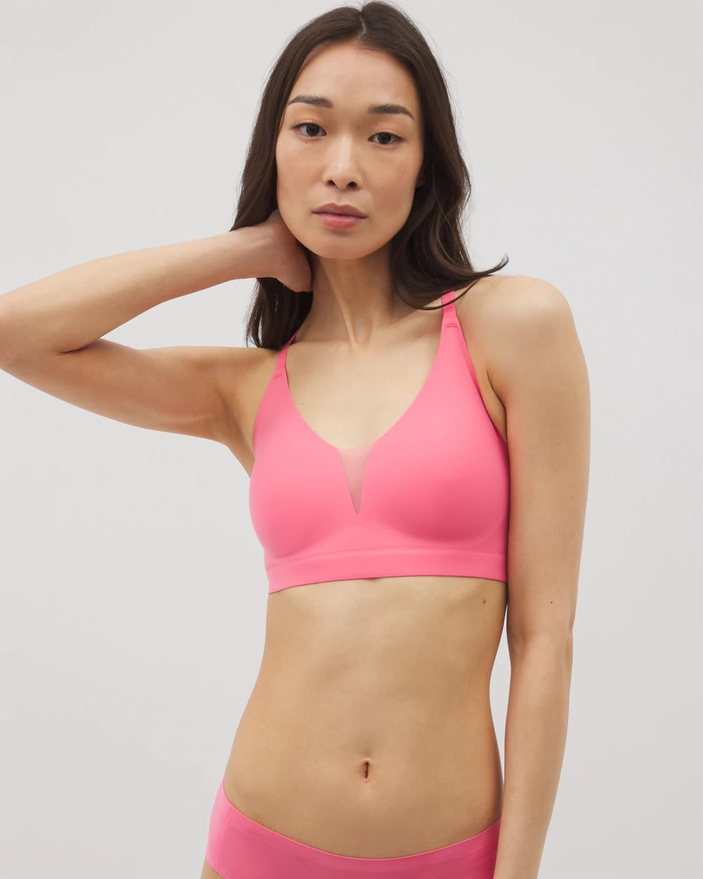 CAMELLIA ROSE - Racerback Mesh Bralette