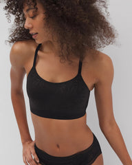 BLACK - Lace Adjustable Bralette