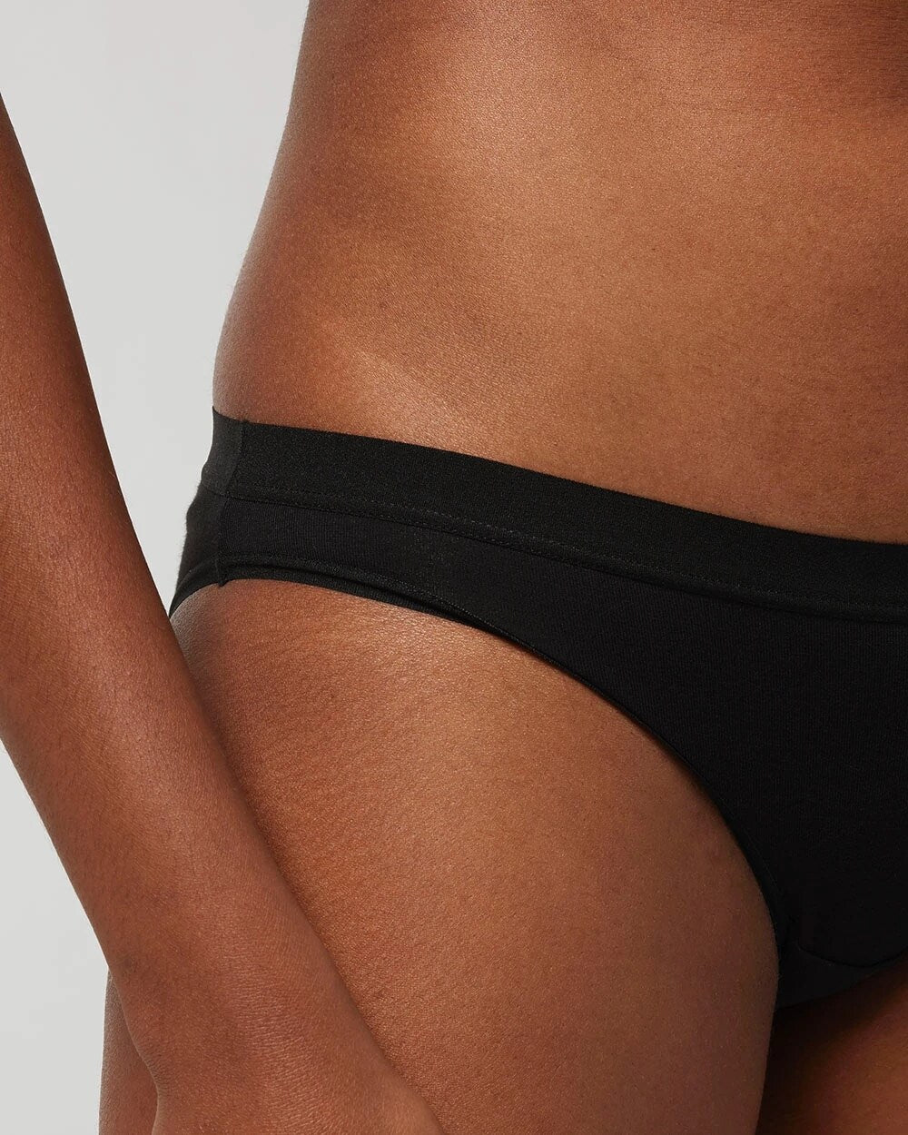BLACK - Cotton Bikini Panty