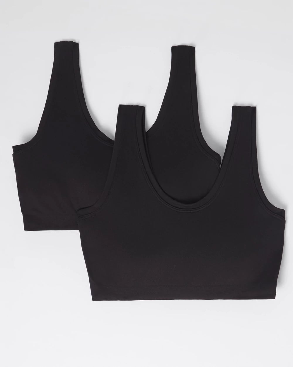BLACK/BLACK - Bralette 2 Pack
