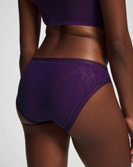 MAJESTIC PURPLE - Soma Bikini Panty with Stretch Lace
