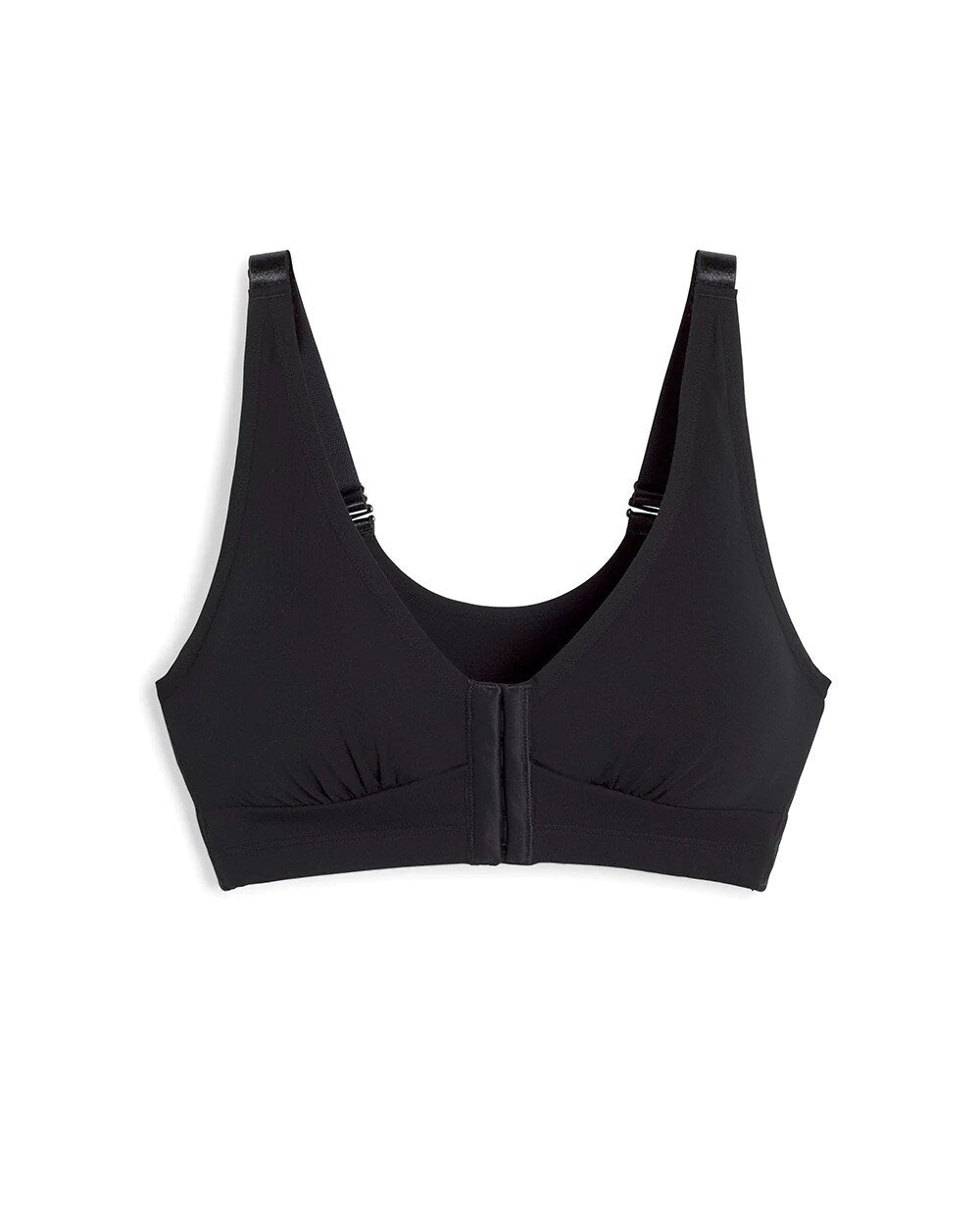 BLACK - Front-Closure Post-Surgery Bra