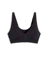 BLACK - Front-Closure Post-Surgery Bra
