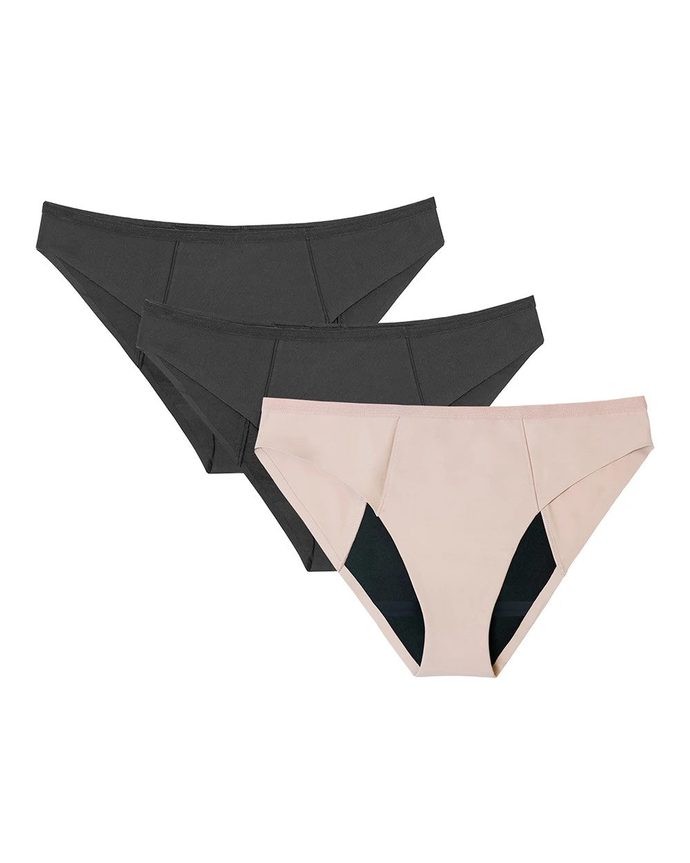 BLACK/SAND MULTI PACK - <sup class="sup-symbol">®</sup> 3-Pack Leakproof Bikini