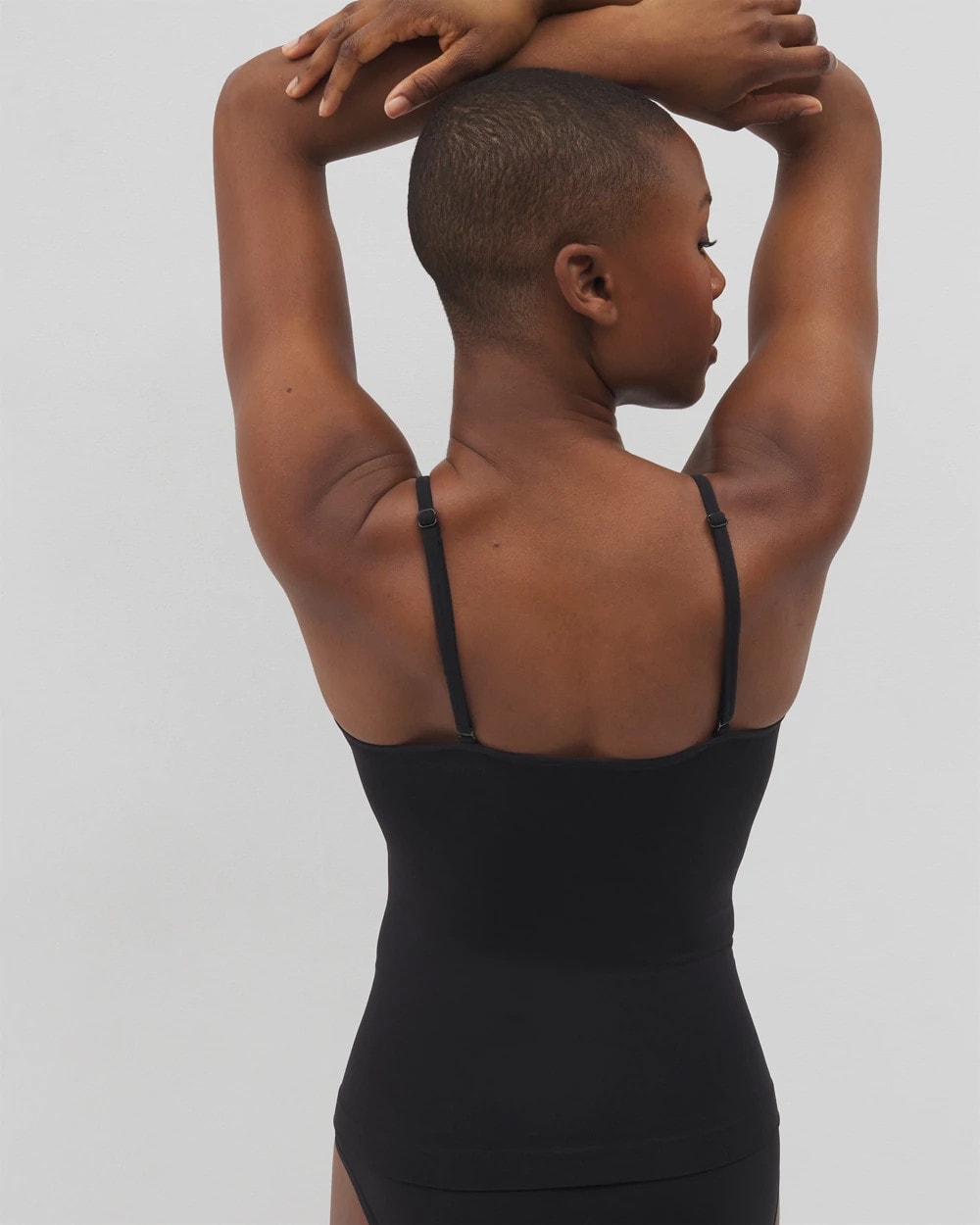 BLACK - Mid-Level Shaping Seamless Cami