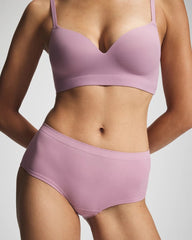 LILAC WINE - Seamless Rib Boyshort Panty