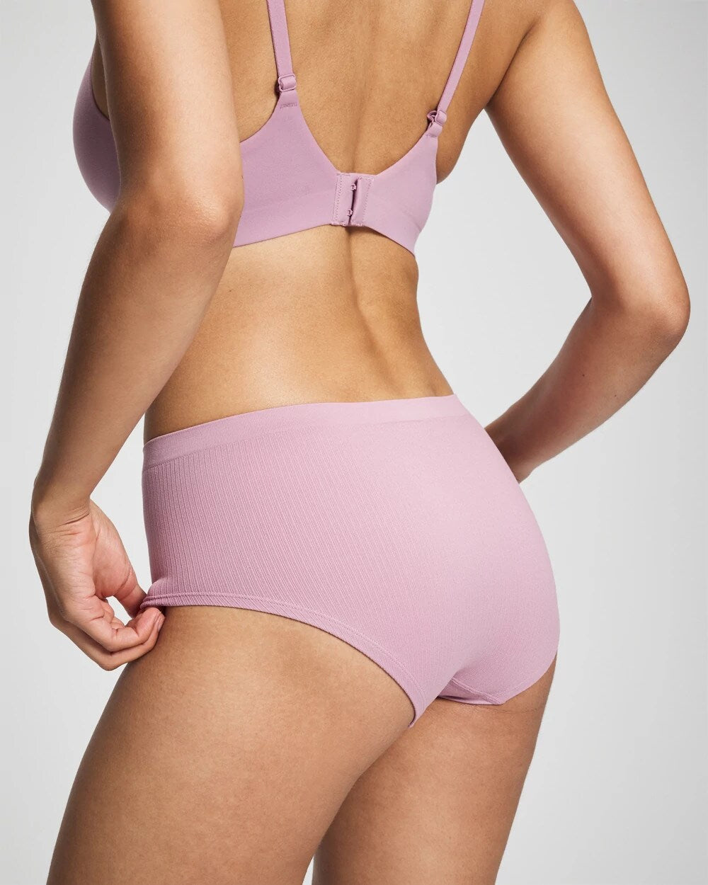 LILAC WINE - Seamless Rib Boyshort Panty