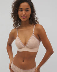 HUSH - Triangle Bralette with Lace