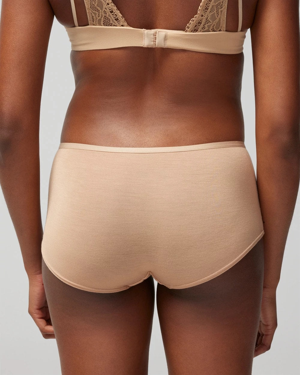 WARM AMBER - Boyshort Panty with Enchanting Lace