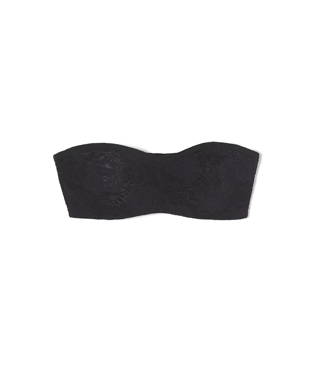 BLACK - Halo Lace Strapless Bra