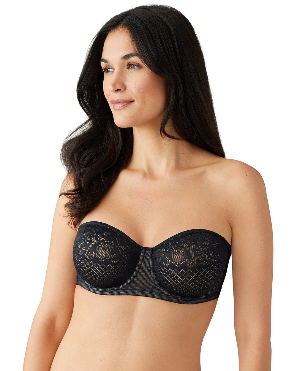 BLACK - Visual Effects Strapless Bra
