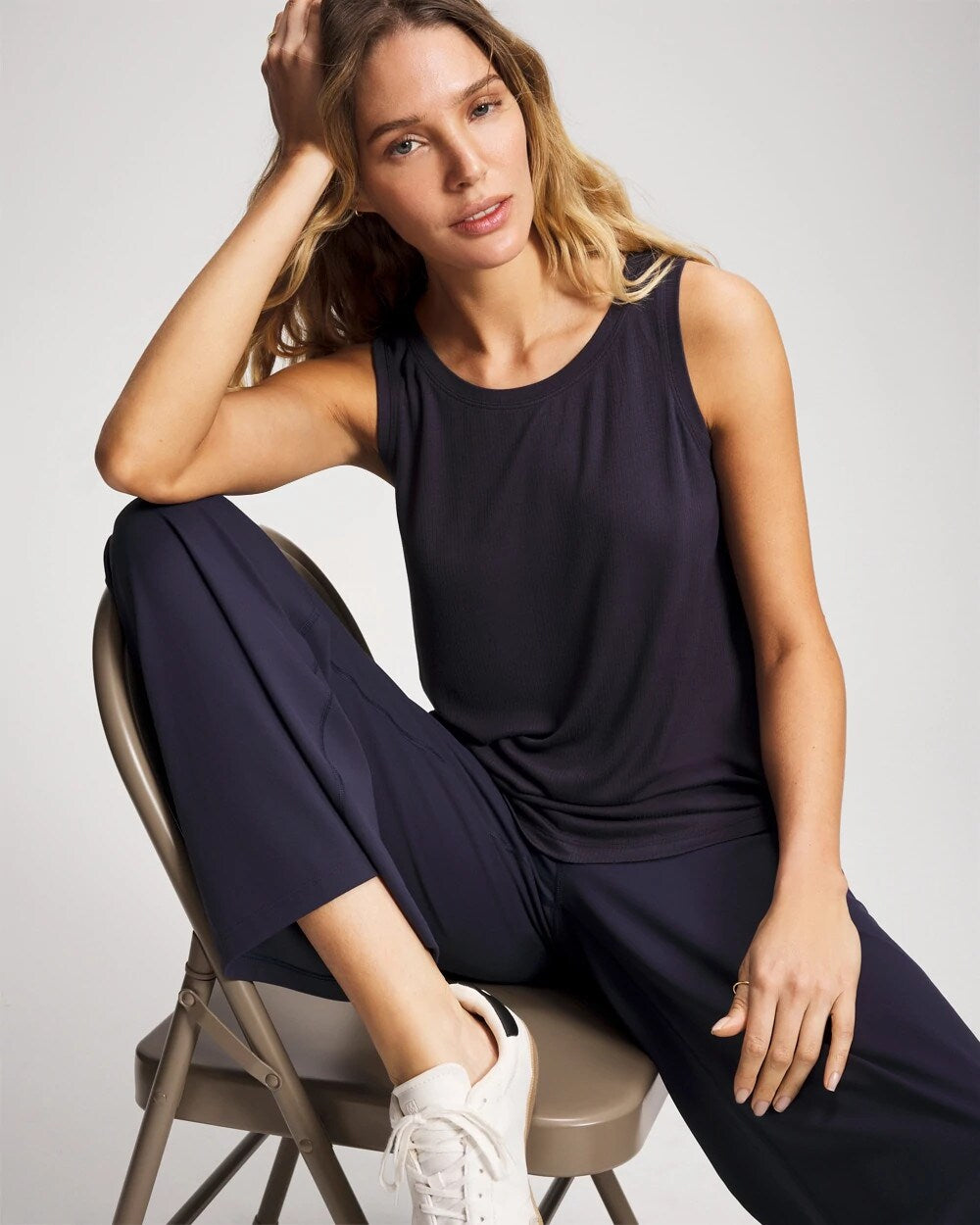 DEEP INDIGO - Rib Knit Tank